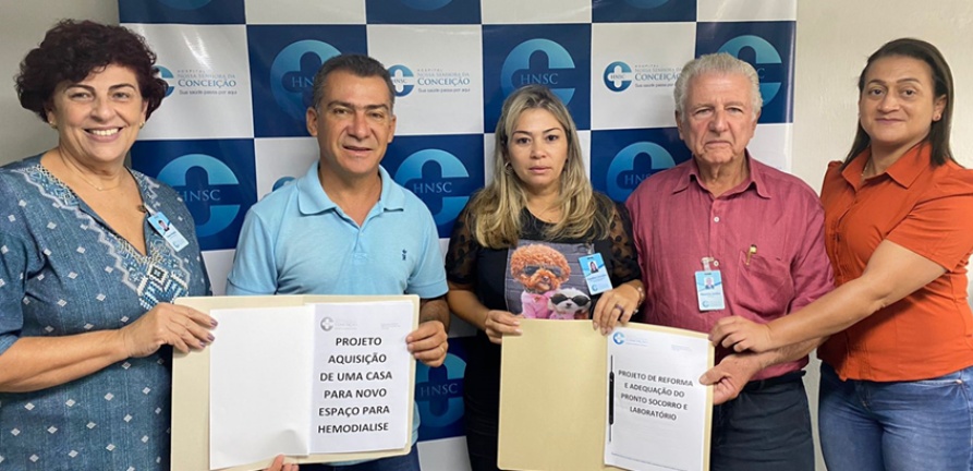 Diretoria do HNSC recebe visita do Deputado Fábio Avelar