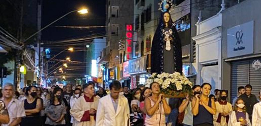 Capela do Hospital recebeu a imagem de Nossa Senhora das Dores